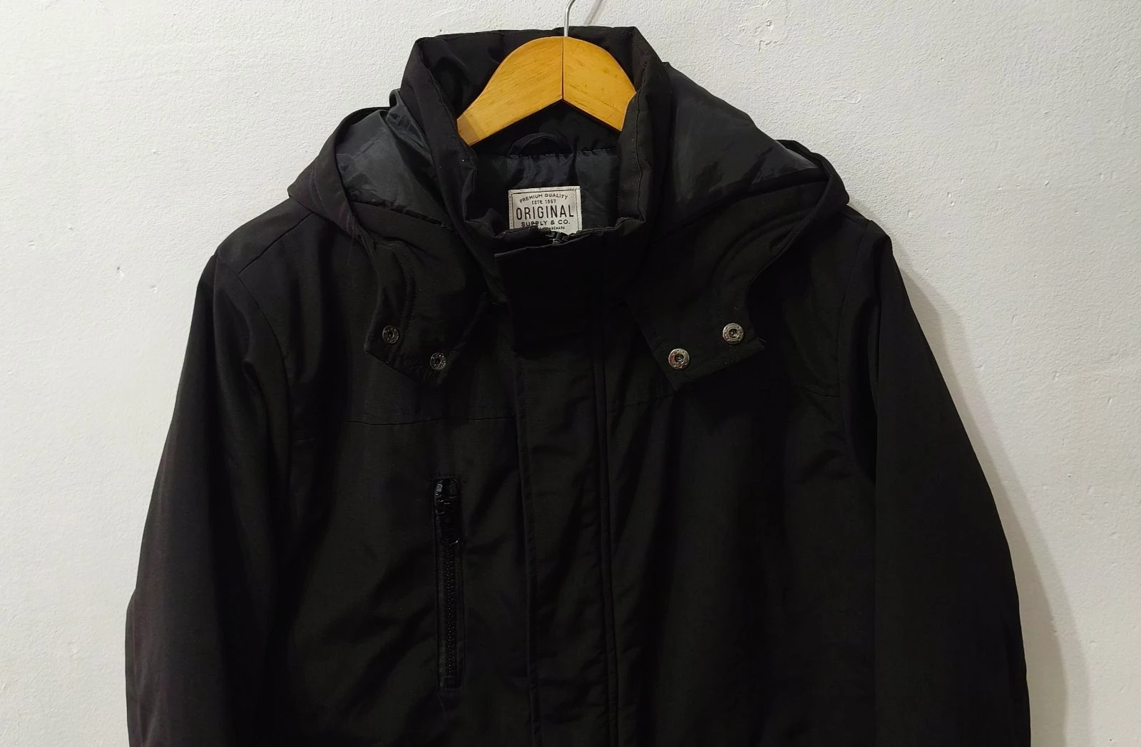 Black Zeeman Men's Coat Size S – photo 3